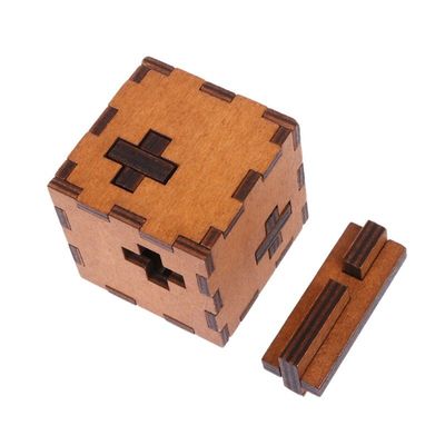Boîte secrète en bois du puzzle ISO9001 pour l'essai de QI de cerveau d'enfants