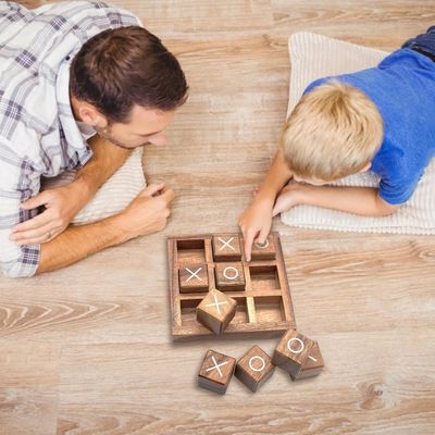 Jeu en bois de parent de l'interaction éducative XO d'enfant