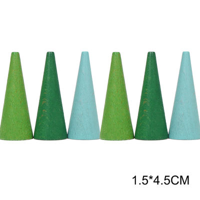 jouets en bois éducatifs de Montessori d'empileur de l'arc-en-ciel 6pcs