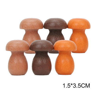 jouets en bois éducatifs de Montessori d'empileur de l'arc-en-ciel 6pcs