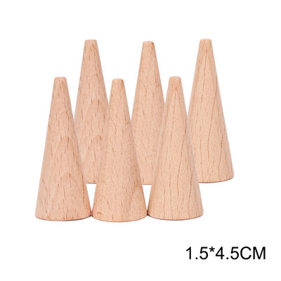 jouets en bois éducatifs de Montessori d'empileur de l'arc-en-ciel 6pcs