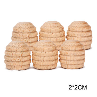 jouets en bois éducatifs de Montessori d'empileur de l'arc-en-ciel 6pcs