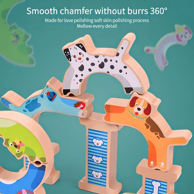 Jeux animaux d'équilibre de chien éducatif de lune d'ODM pour des enfants