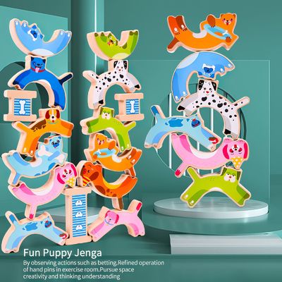 Jeux animaux d'équilibre de chien éducatif de lune d'ODM pour des enfants