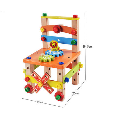 Chaise en bois Toy With Water Based Painted d'enfants de Montessori