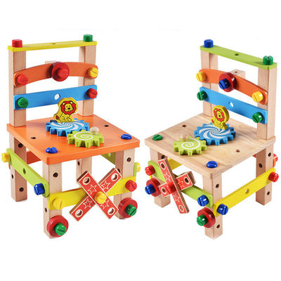 Chaise en bois Toy With Water Based Painted d'enfants de Montessori
