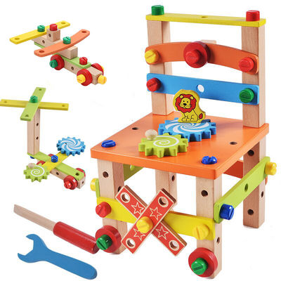Chaise en bois Toy With Water Based Painted d'enfants de Montessori