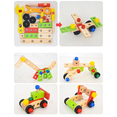 Jouet en bois de boîte à outils de simulation multifonctionnelle d'enfant d'ODM