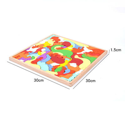 Puzzle animal en bois stéréoscopique d'OIN pour la première éducation d'enfants