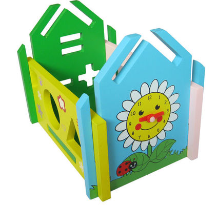 Jouets en bois de blocs de Chambre cognitive éducative de sagesse d'ODM