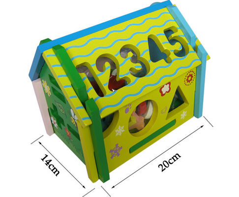 Jouets en bois de blocs de Chambre cognitive éducative de sagesse d'ODM