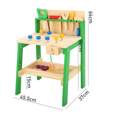 Tableau en bois d'outil de la simulation des enfants détachables multifonctionnels