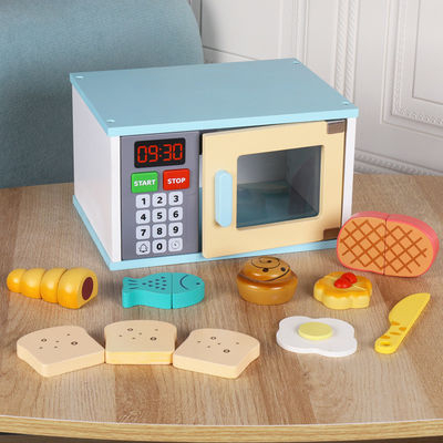 La première éducation d'enfants unisexes en bois feignent des jouets de cuisine