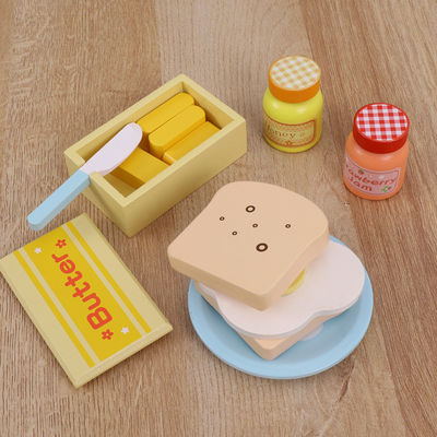 La première éducation d'enfants unisexes en bois feignent des jouets de cuisine