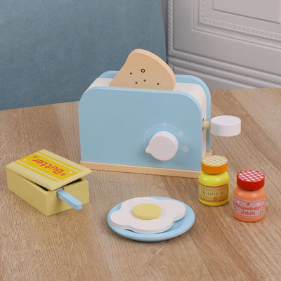 La première éducation d'enfants unisexes en bois feignent des jouets de cuisine