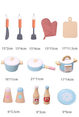 La première éducation d'enfants unisexes en bois feignent des jouets de cuisine