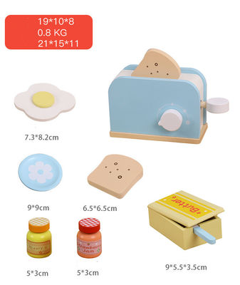 La première éducation d'enfants unisexes en bois feignent des jouets de cuisine