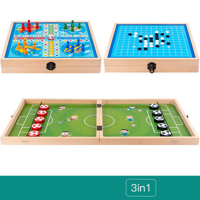 ISO9001 enfants 3 multifonctionnels dans les pièces d'échecs 1 en bois