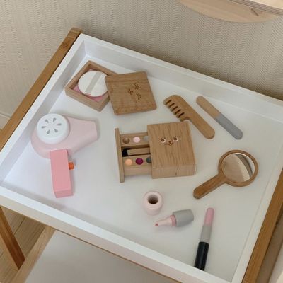 Montessori portatif Toy Set cosmétique en bois des enfants ISO9001