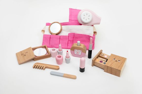 Montessori portatif Toy Set cosmétique en bois des enfants ISO9001