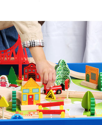 Constructeur Wooden Board Game de Mini Wooden 88pcs City Road