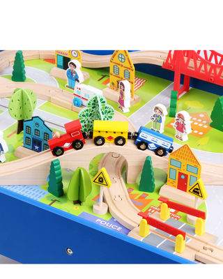 Constructeur Wooden Board Game de Mini Wooden 88pcs City Road