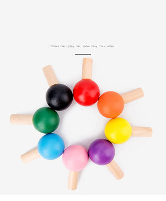 Crochet en bois le jeu de ver pour la formation de coordination d'oeil de la main des enfants