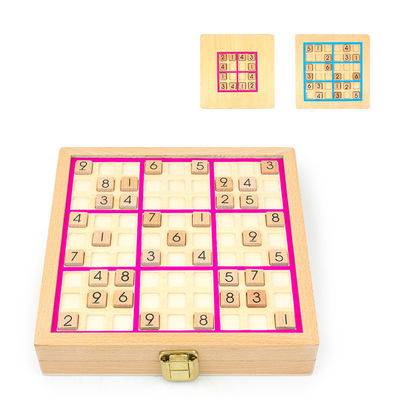 Jeux en bois non-toxiques de Sudoku pour le développement intellectuel