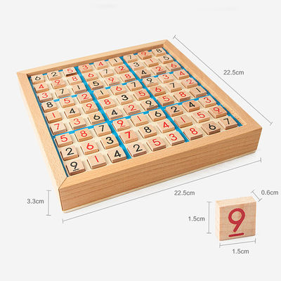 Jeux en bois non-toxiques de Sudoku pour le développement intellectuel