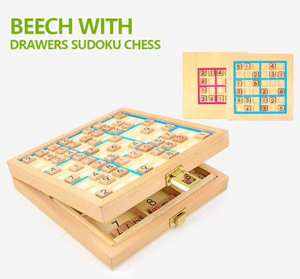 Jeux en bois non-toxiques de Sudoku pour le développement intellectuel