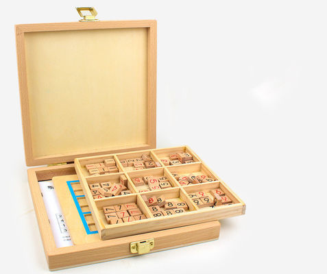Jeux en bois non-toxiques de Sudoku pour le développement intellectuel