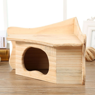 Chambre en bois de couleur beige d'OEM petite pour le hamster