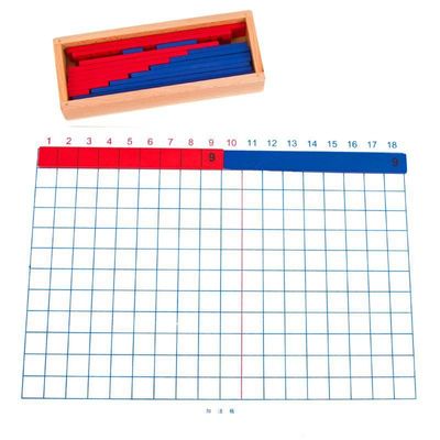 Addition de Montessori et conseil en bois de soustraction pour l'enseignement tôt de mathématiques