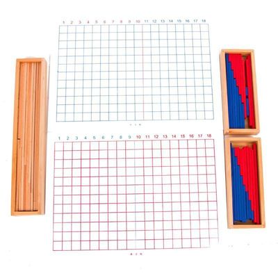 Addition de Montessori et conseil en bois de soustraction pour l'enseignement tôt de mathématiques