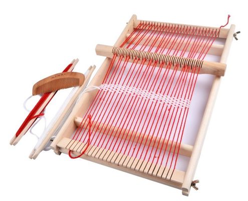Grand métier à tisser de tissage en bois d'enfants multifonctionnels