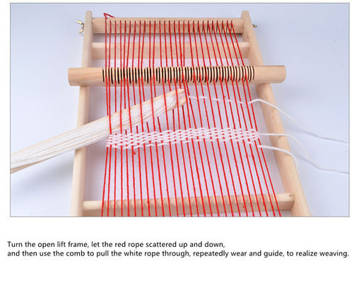Grand métier à tisser de tissage en bois d'enfants multifonctionnels