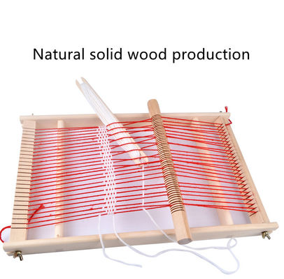 Grand métier à tisser de tissage en bois d'enfants multifonctionnels