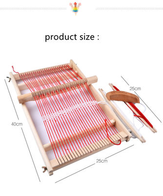 Grand métier à tisser de tissage en bois d'enfants multifonctionnels