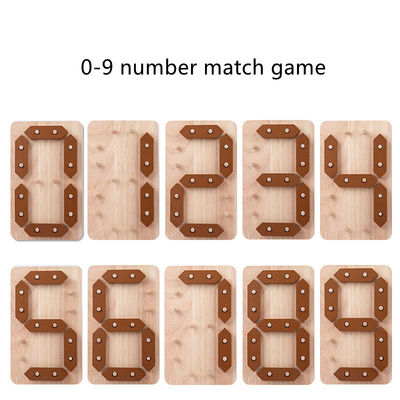 Jouet en bois de casse-tête d'éclaircissement de mathématiques d'enfants