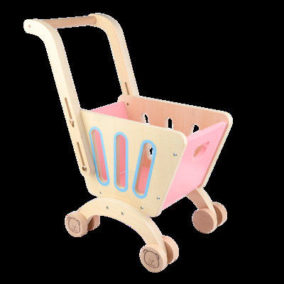 La double plate-forme Toy Shopping Trolley en bois des enfants