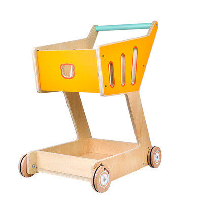La double plate-forme Toy Shopping Trolley en bois des enfants