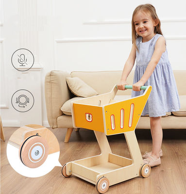 La double plate-forme Toy Shopping Trolley en bois des enfants