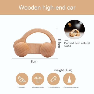le bébé 9/Style bloc constitutif le cadeau Toy Beech Wood Car Educational Montess de noix noire de voiture de Toy Maple Car Mahogany Classic