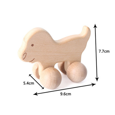 le bébé 9/Style bloc constitutif le cadeau Toy Beech Wood Car Educational Montess de noix noire de voiture de Toy Maple Car Mahogany Classic