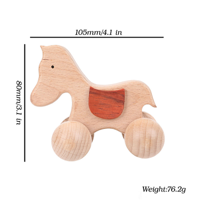 le bébé 9/Style bloc constitutif le cadeau Toy Beech Wood Car Educational Montess de noix noire de voiture de Toy Maple Car Mahogany Classic
