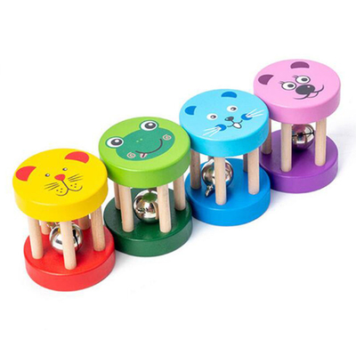 Hochet en bois musical Montessori pour le bébé de jouets de huche de bébé éducatif