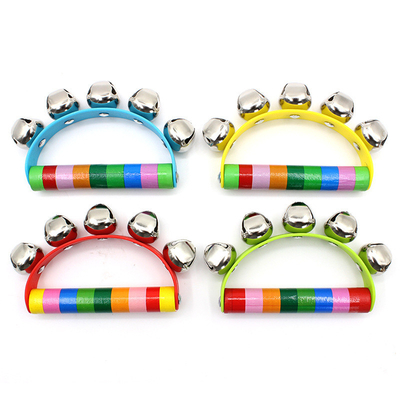 Hochet en bois musical Montessori pour le bébé de jouets de huche de bébé éducatif