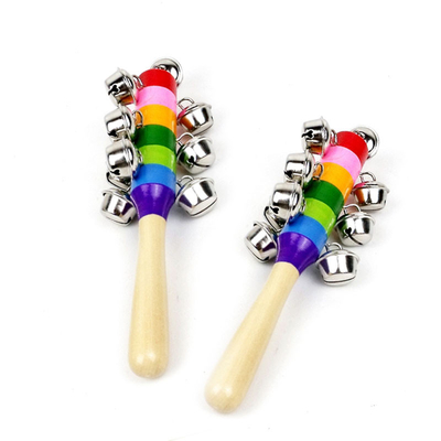 Hochet en bois musical Montessori pour le bébé de jouets de huche de bébé éducatif