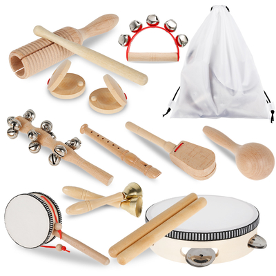 Jouets musicaux en bois de percussion pour l'enfant en bas âge éducatif