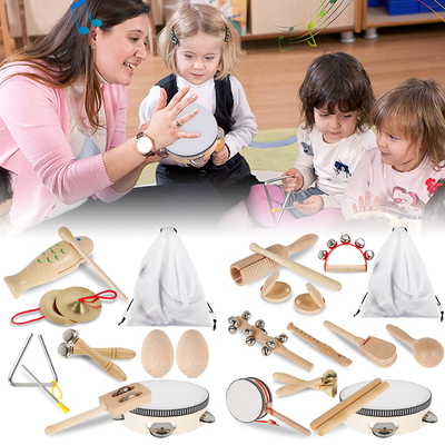 Jouets musicaux en bois de percussion pour l'enfant en bas âge éducatif